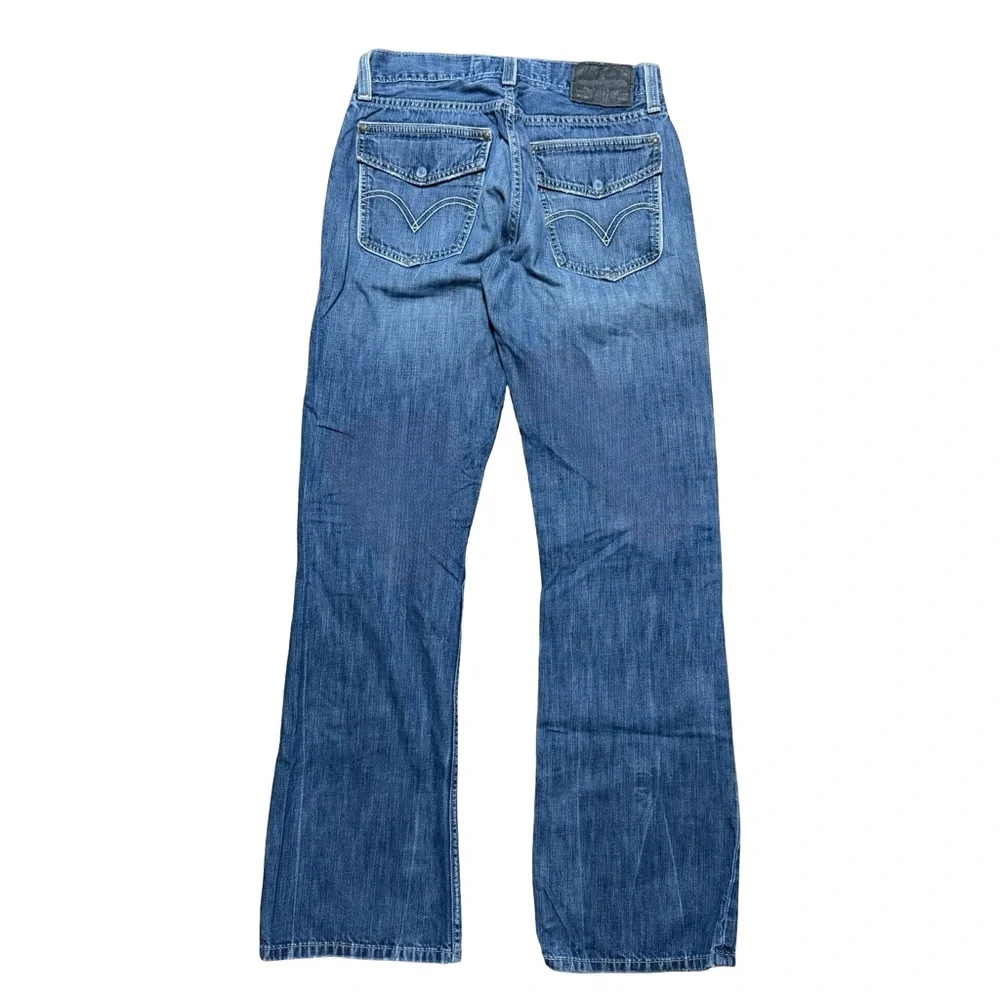 Mens Levi’s Original 527 Low Boot Cut Medium Wash Denim Jeans Size 32x34